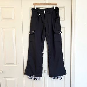 Roxy Snow Pants, Size Small : black waterproof ski / snowboard pants